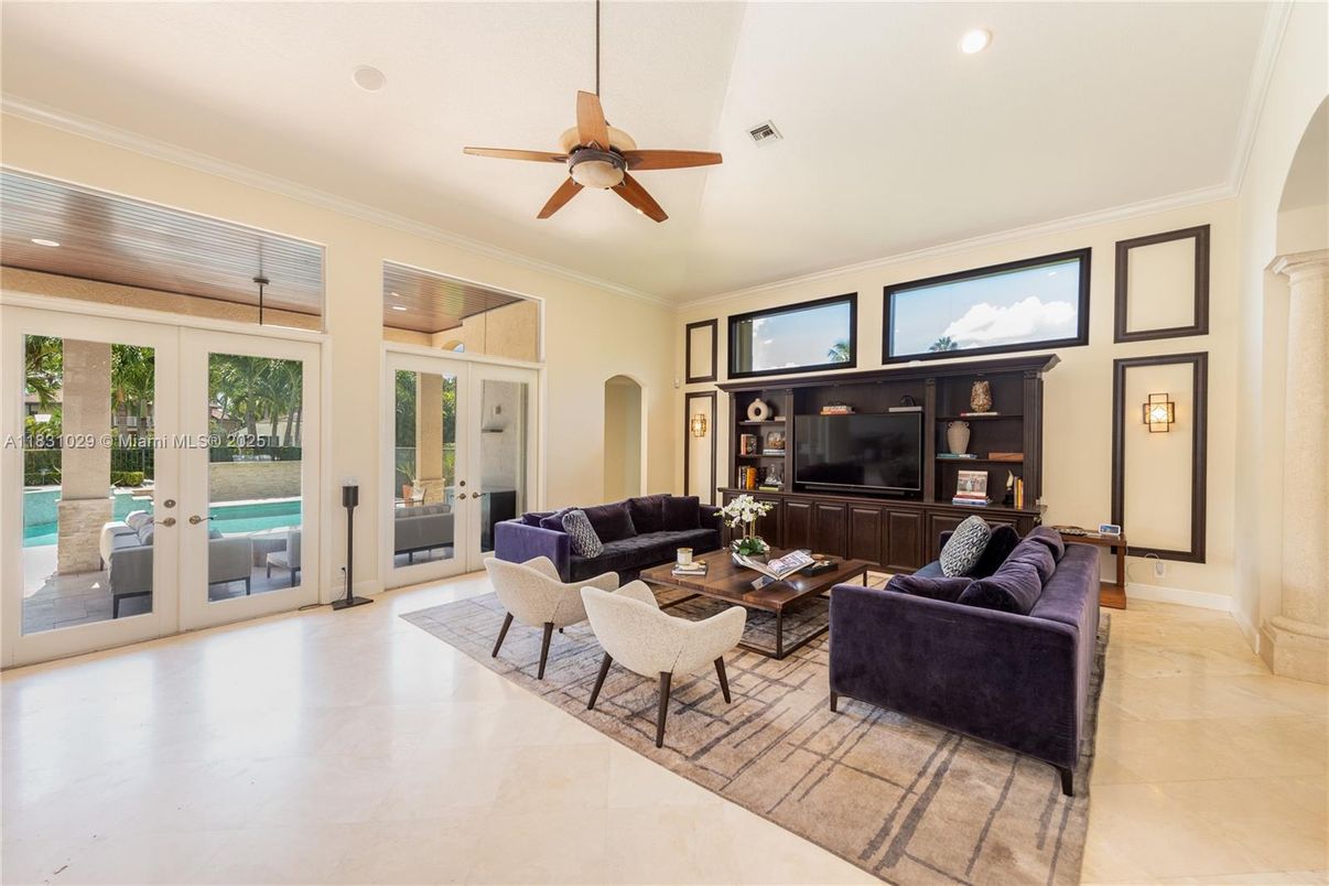 Interior, Living room, Recessed Lighting