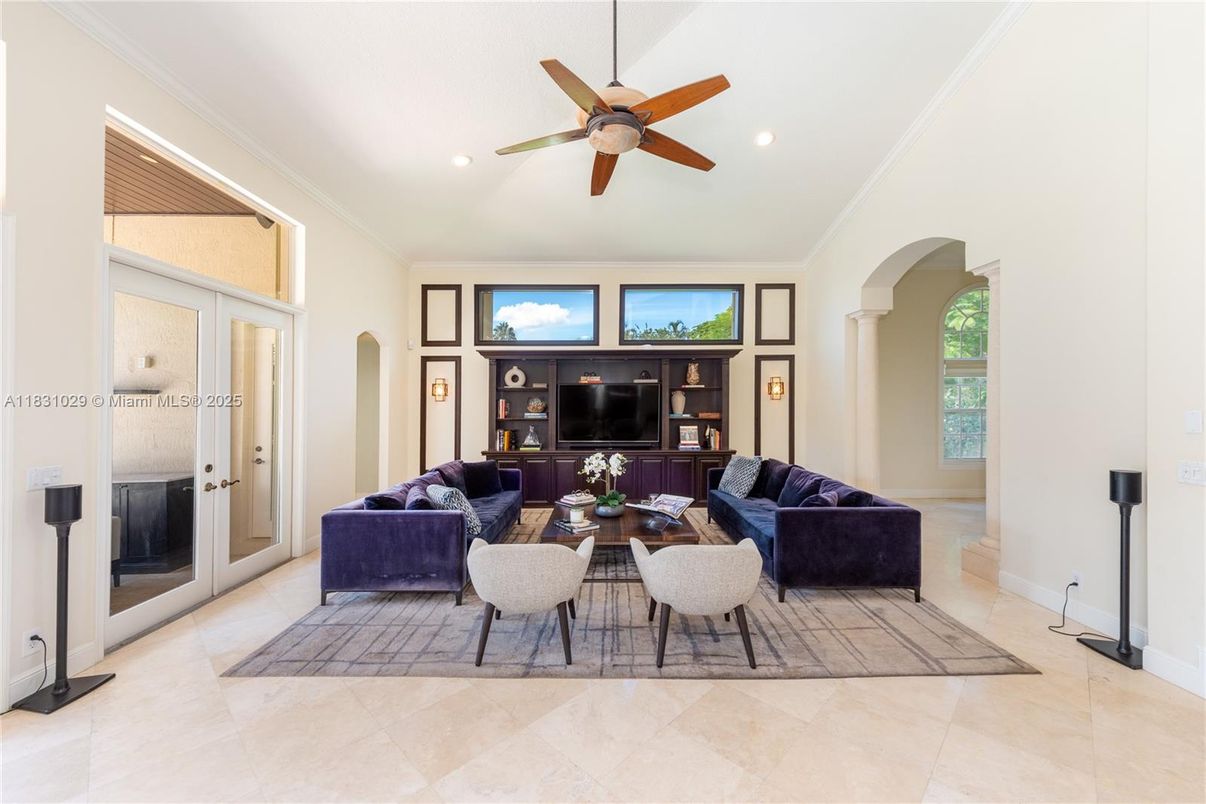 Interior, Living room, Recessed Lighting