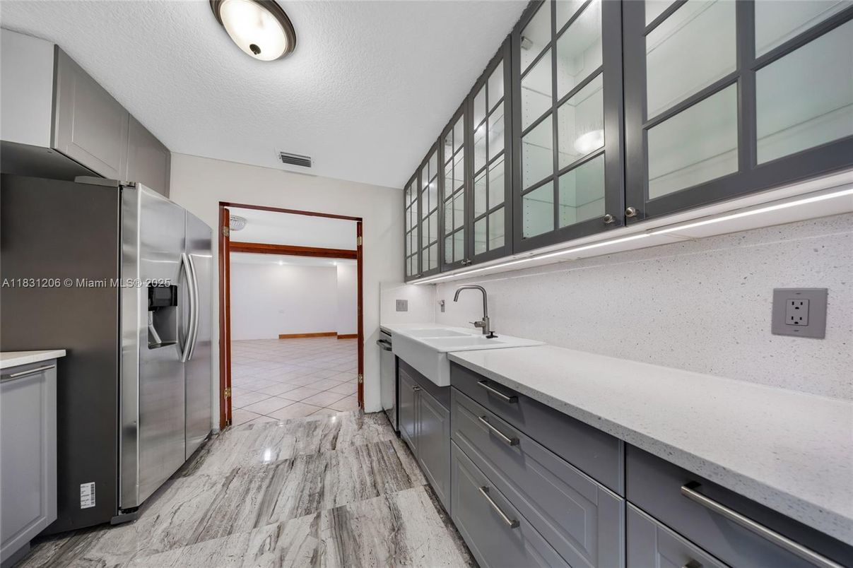 Interior, Kitchen, Marble, Stainless Steel Appliances
