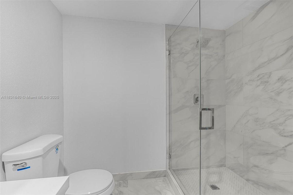 Bathroom, Glass Shower, Interior, Marble, Marble Walls