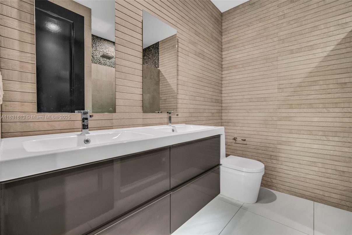 Bathroom, Interior, Wooden Walls