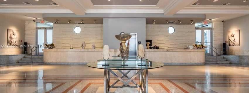 Interior, Recessed Lighting, Stone Walls