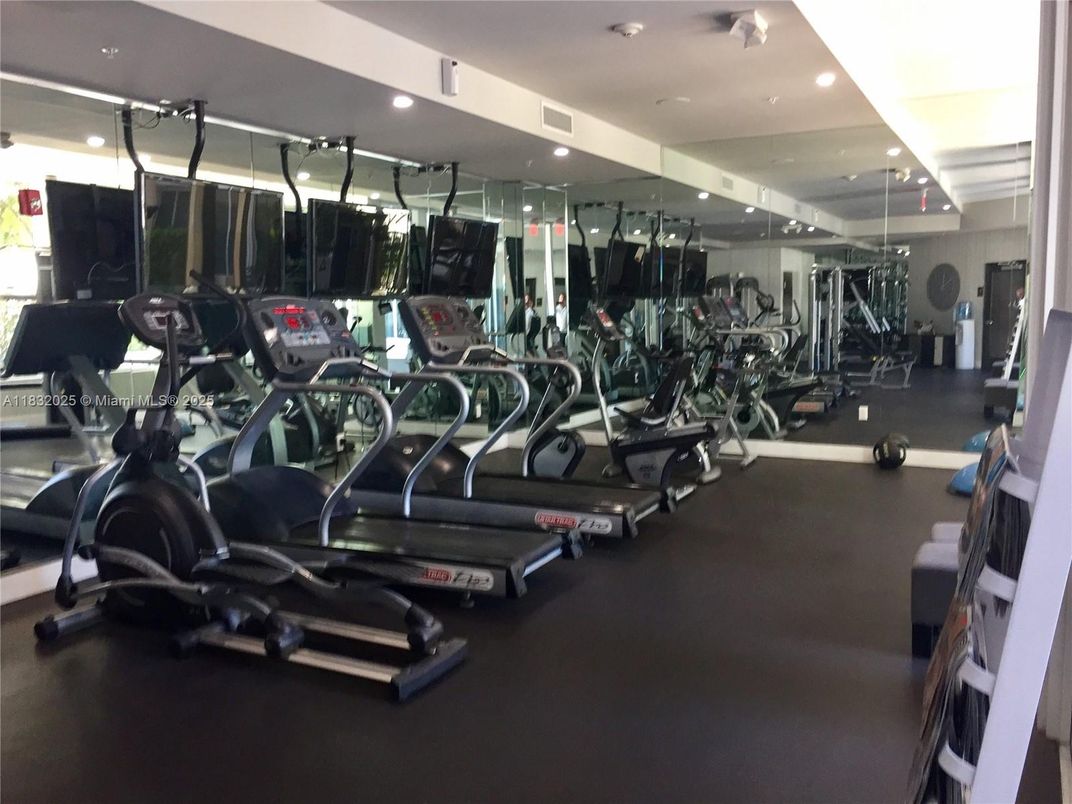 Fitness Equipment, Gym, Interior, Recessed Lighting