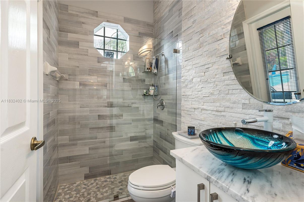 Bathroom, Glass Shower, Interior