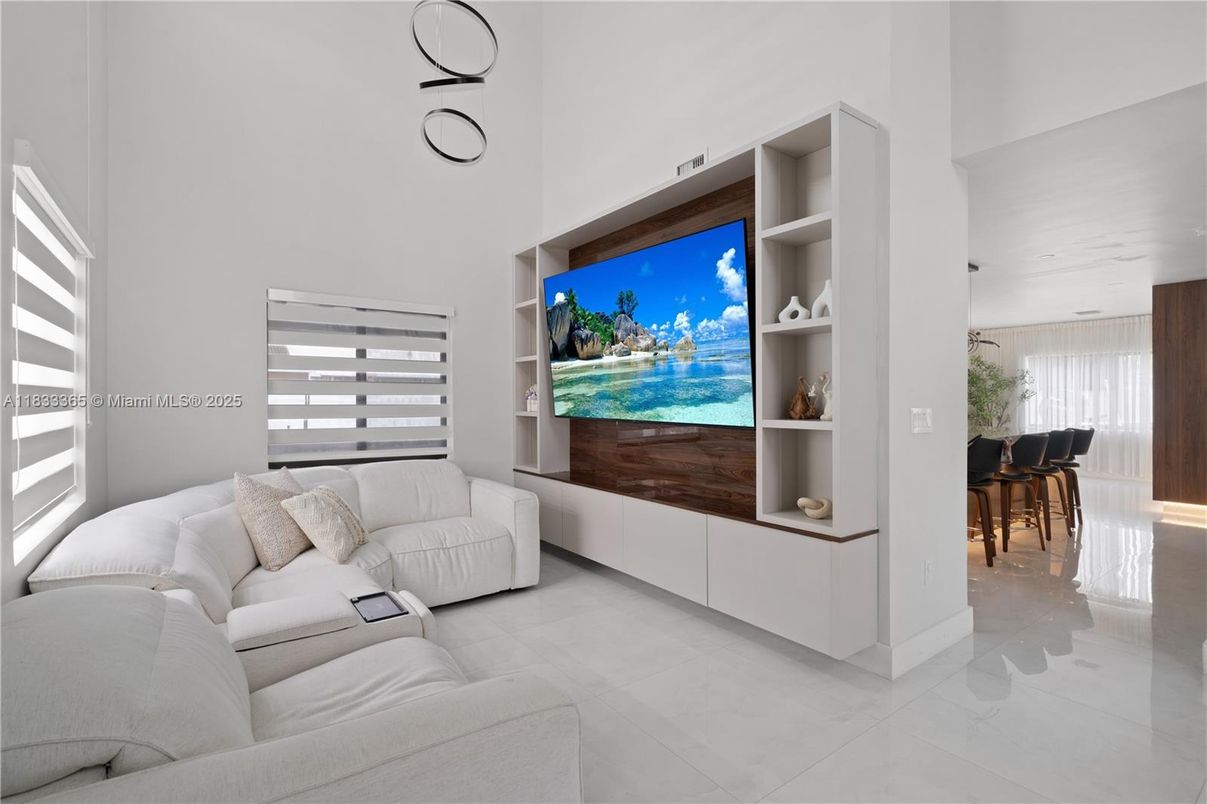 Interior, Living room, Recessed Lighting