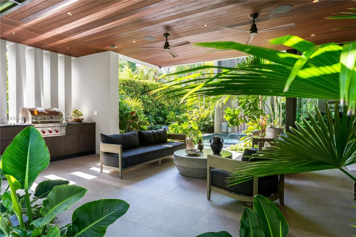 Exterior, Recessed Lighting, Wooden Ceilings