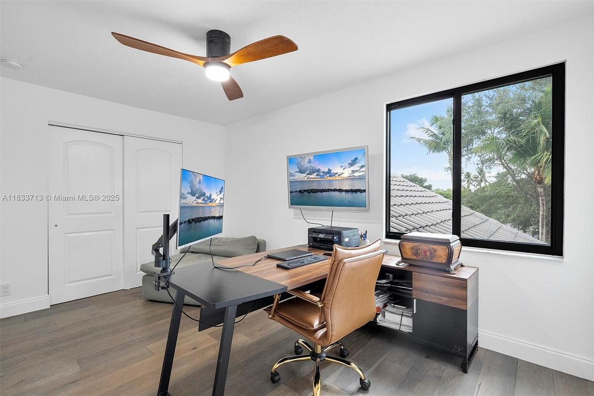 Home Office, Interior, Wood Texture Flooring