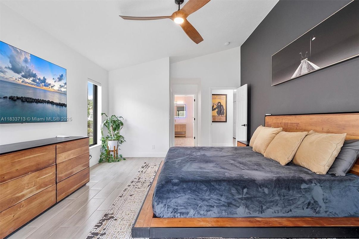 Bedroom, Interior, Wood Texture Flooring