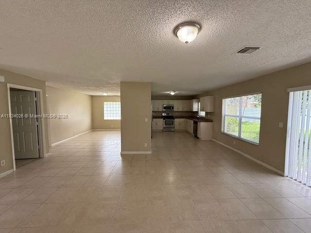 Empty room, Interior, Kitchen, Stainless Steel Appliances