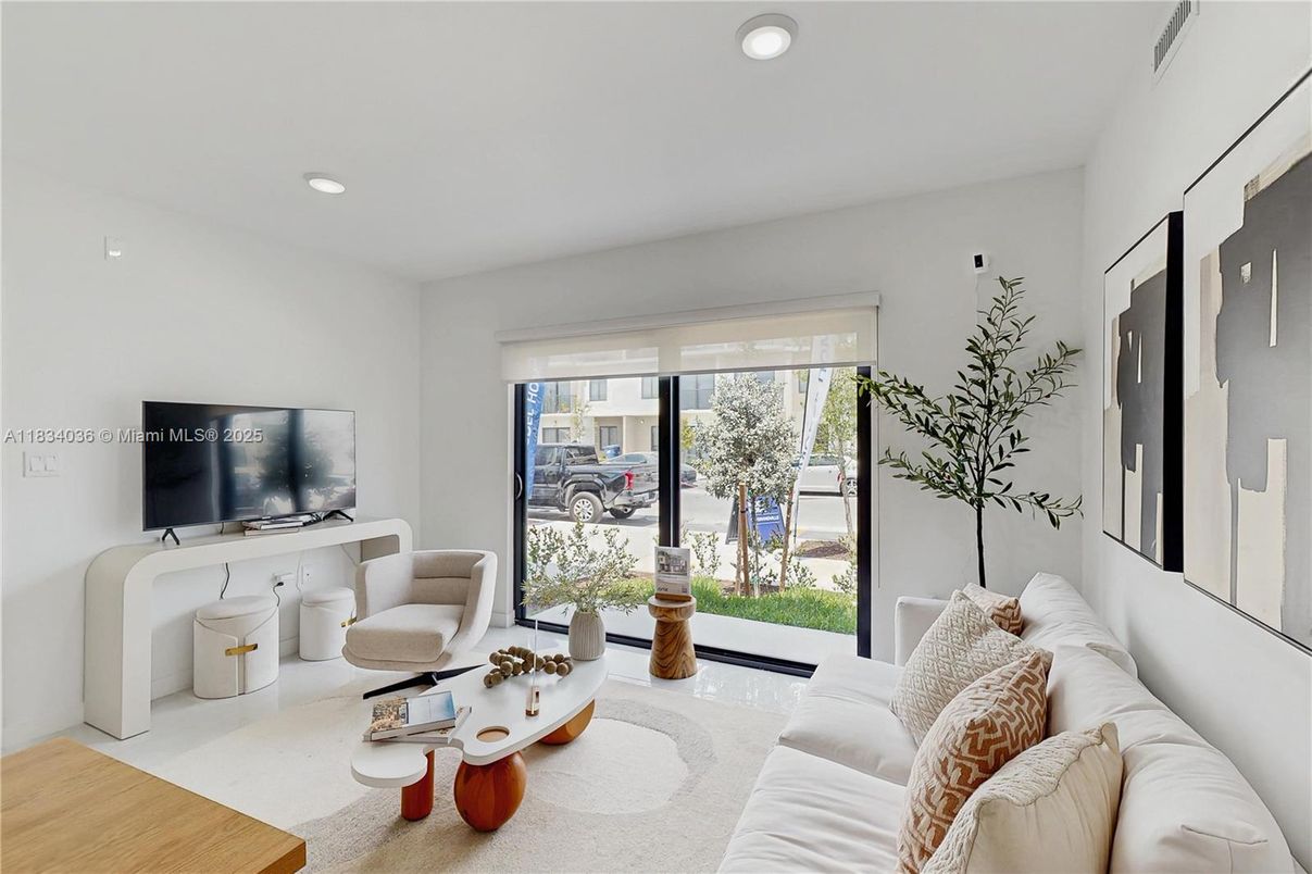 Interior, Living room, Recessed Lighting
