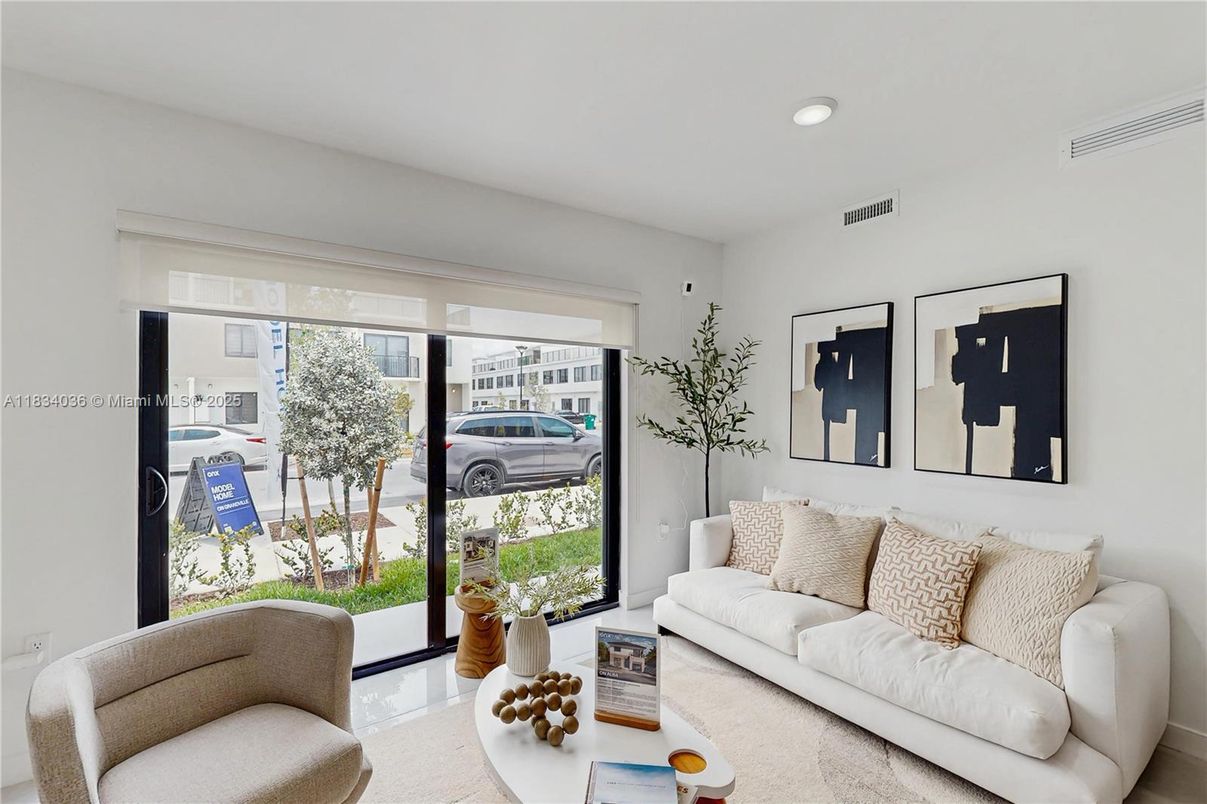 Interior, Living room, Recessed Lighting