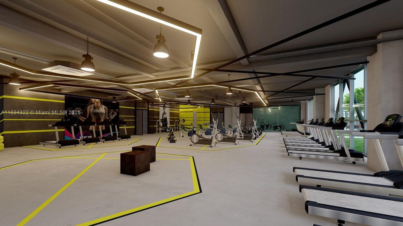 Fitness Equipment, Gym, Interior