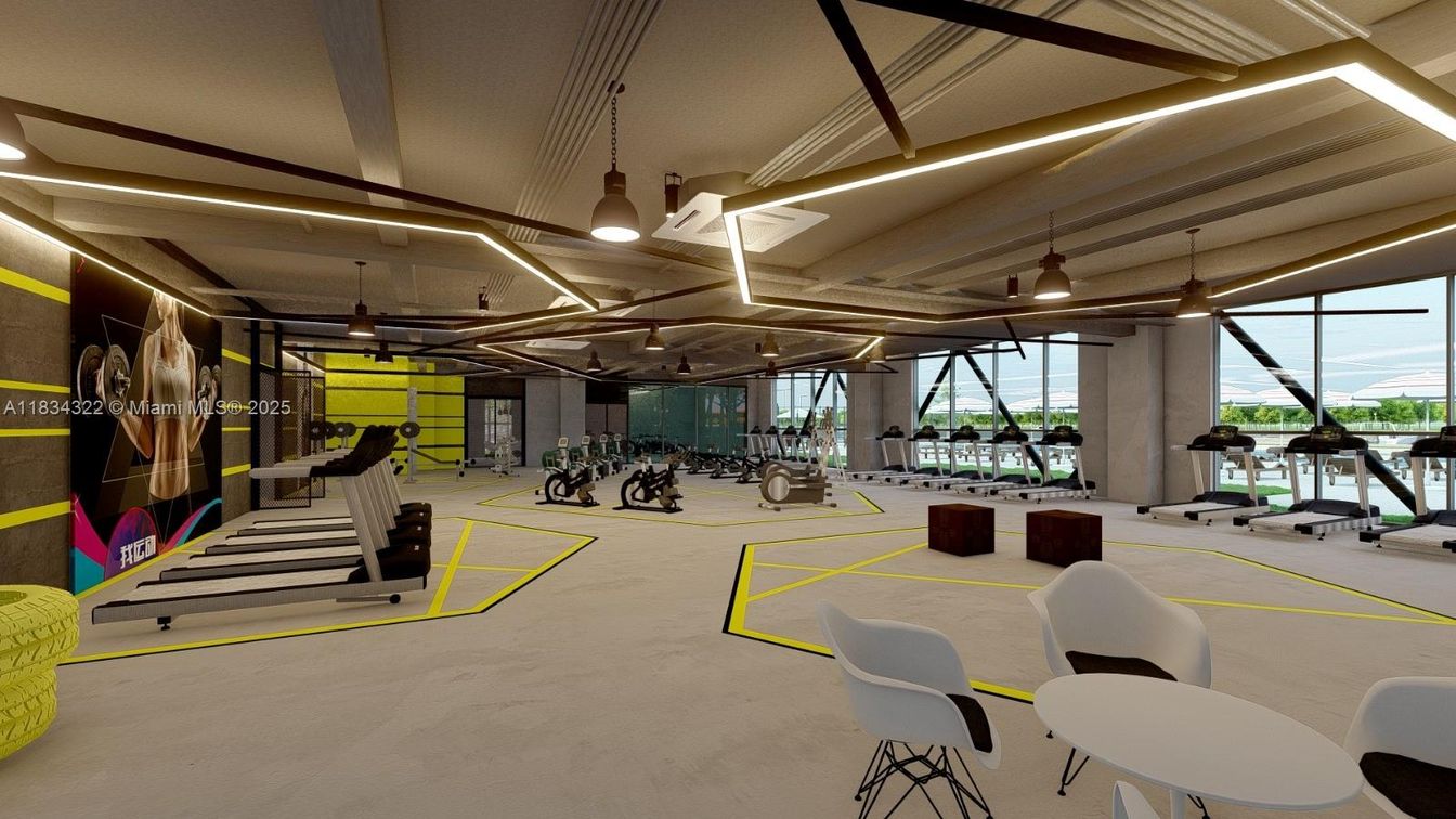 Fitness Equipment, Interior, Pendant Lights