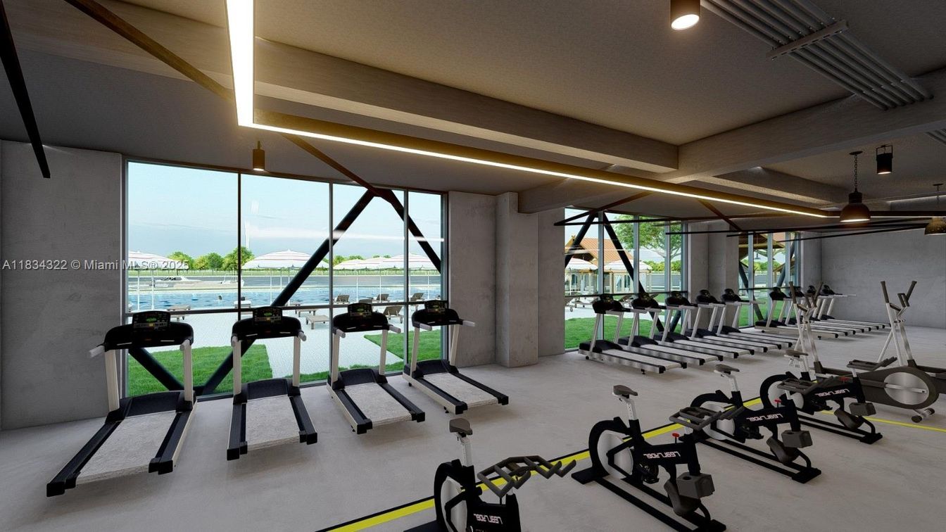 Fitness Equipment, Gym, Interior, Water