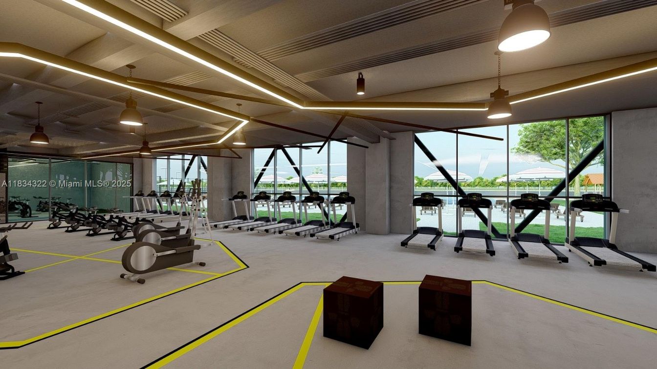 Fitness Equipment, Gym, Interior