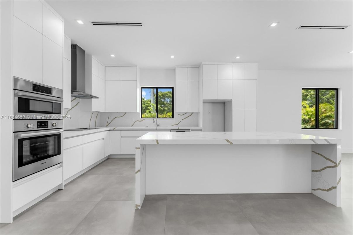 Interior, Kitchen, Recessed Lighting, Stainless Steel Appliances