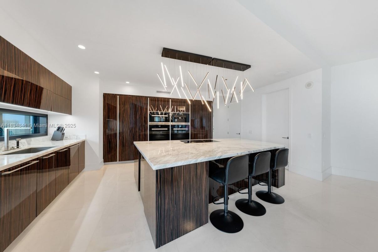 Interior, Kitchen, Pendant Lights, Recessed Lighting, Stainless Steel Appliances