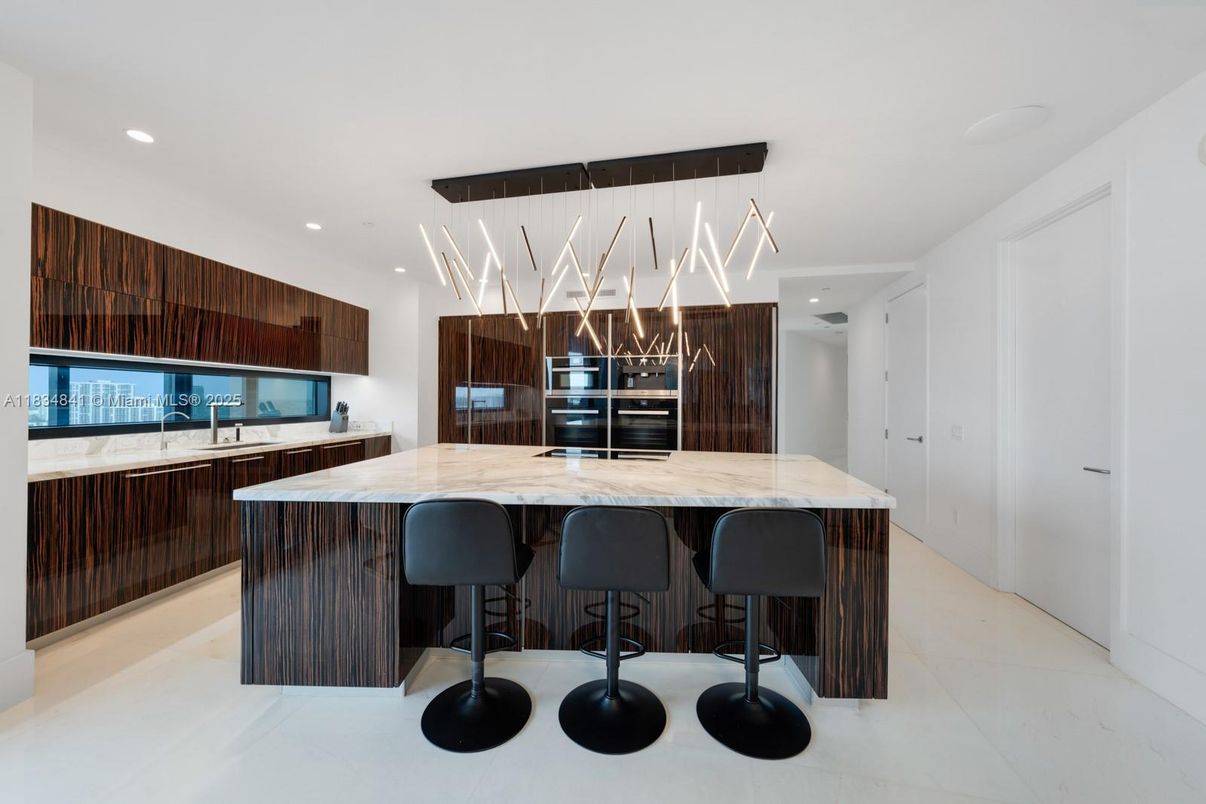 Interior, Kitchen, Pendant Lights, Recessed Lighting, Stainless Steel Appliances