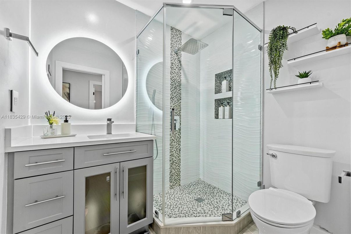 Bathroom, Glass Shower, Interior