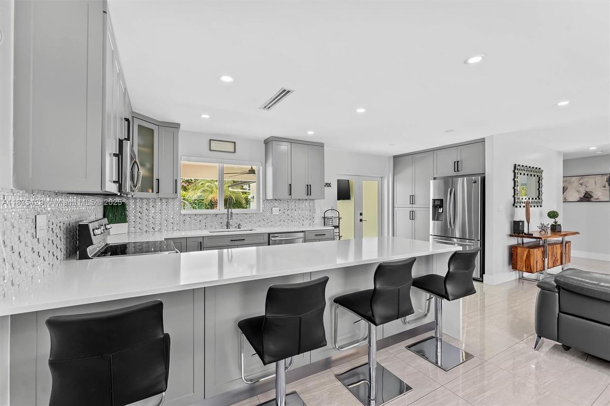 Interior, Kitchen, Recessed Lighting, Stainless Steel Appliances