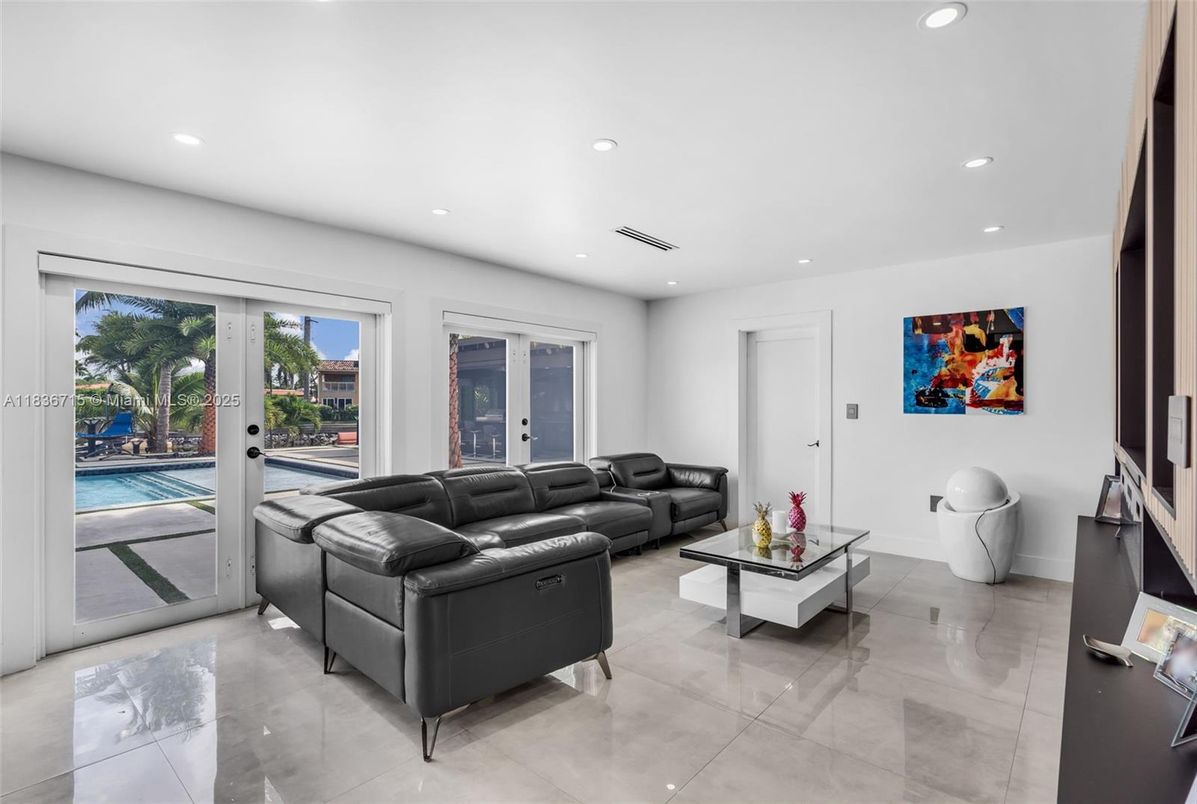 Interior, Living room, Recessed Lighting
