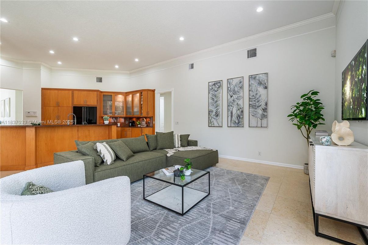 Interior, Living room, Recessed Lighting