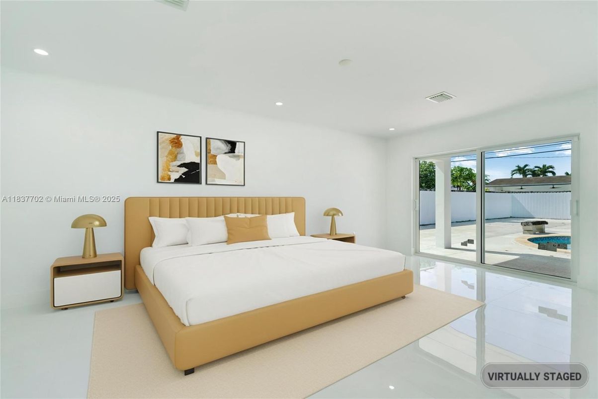 Bedroom, Interior, Recessed Lighting