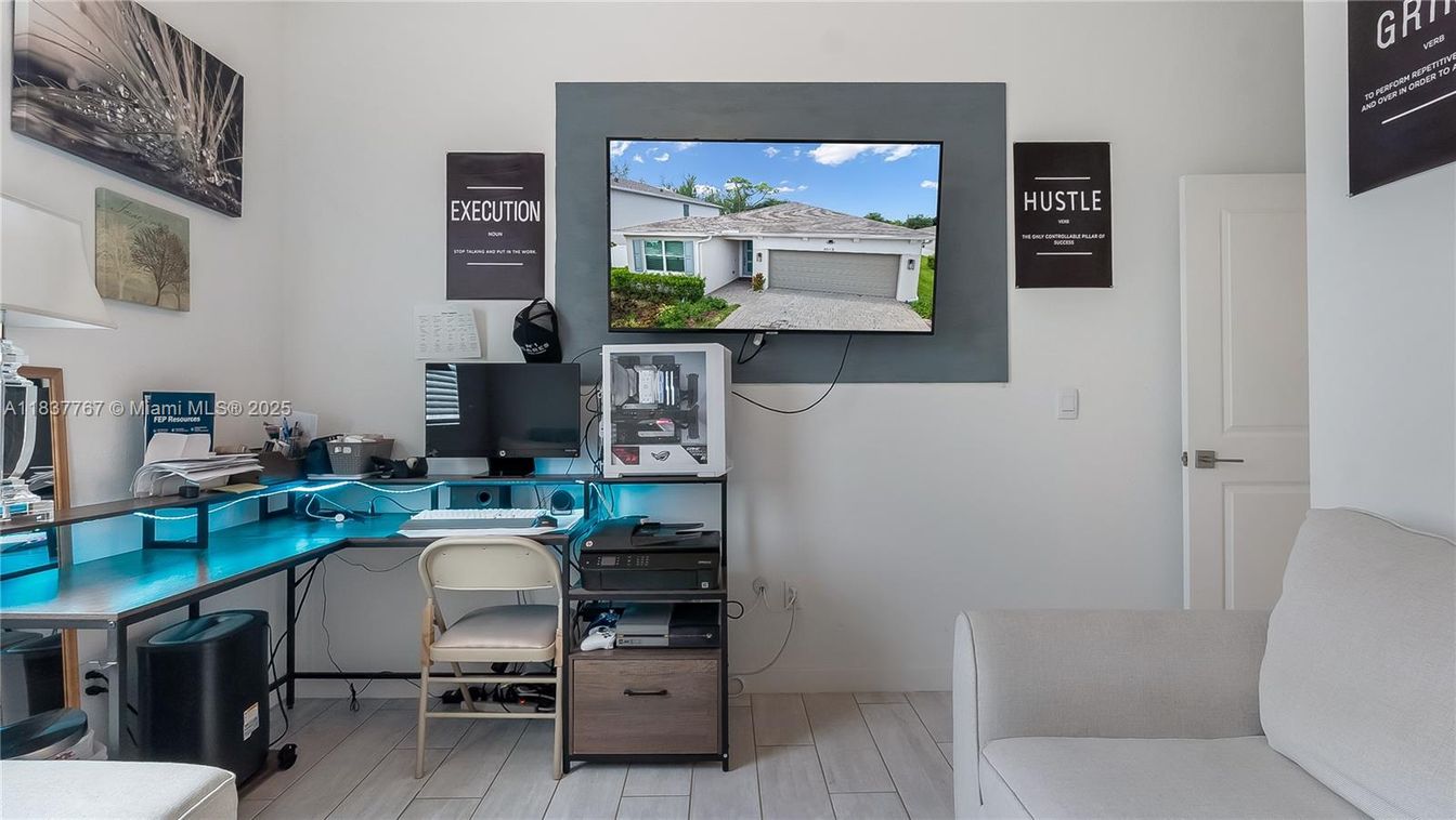 Home Office, Interior, Wood Texture Flooring