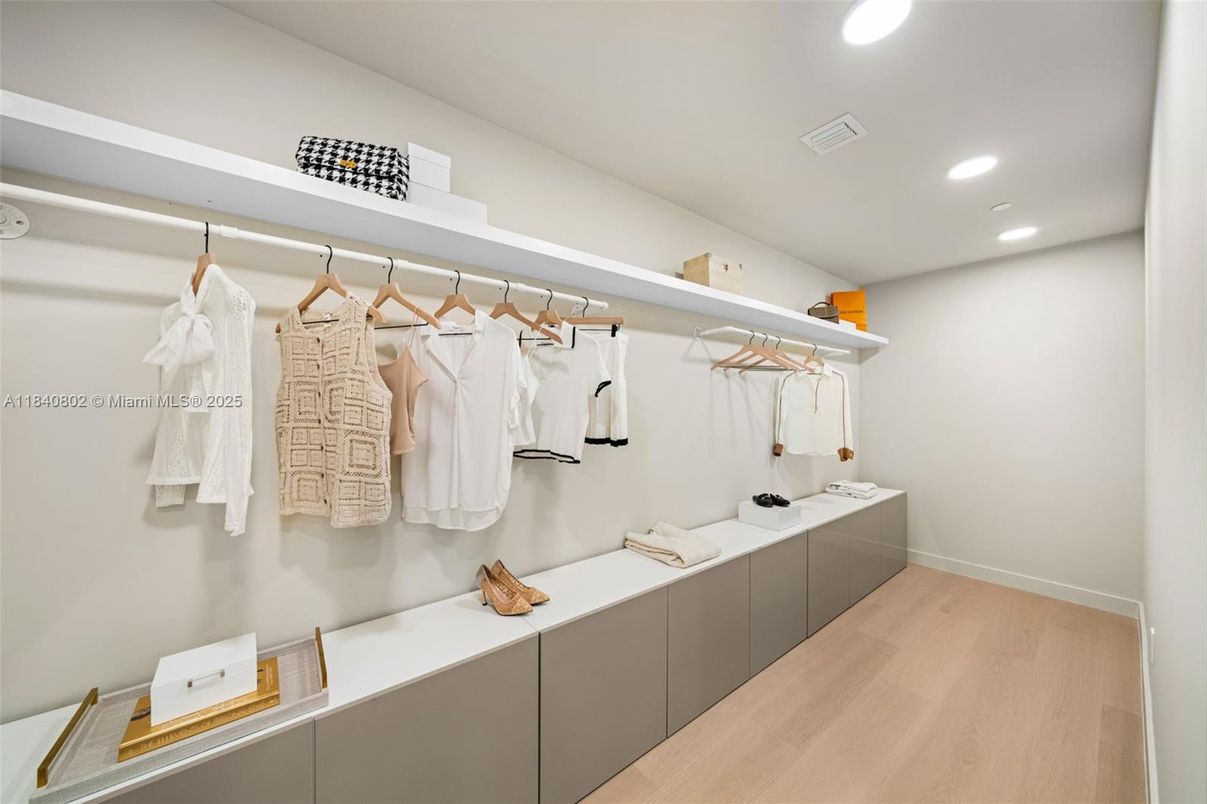 Interior, Recessed Lighting, Walk-in Closets, Wood Texture Flooring
