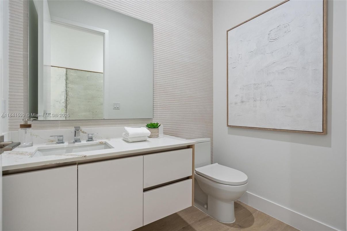 Bathroom, Interior, Wood Texture Flooring