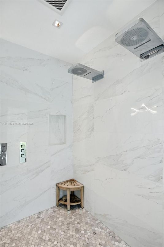 Bathroom, Interior, Marble Walls