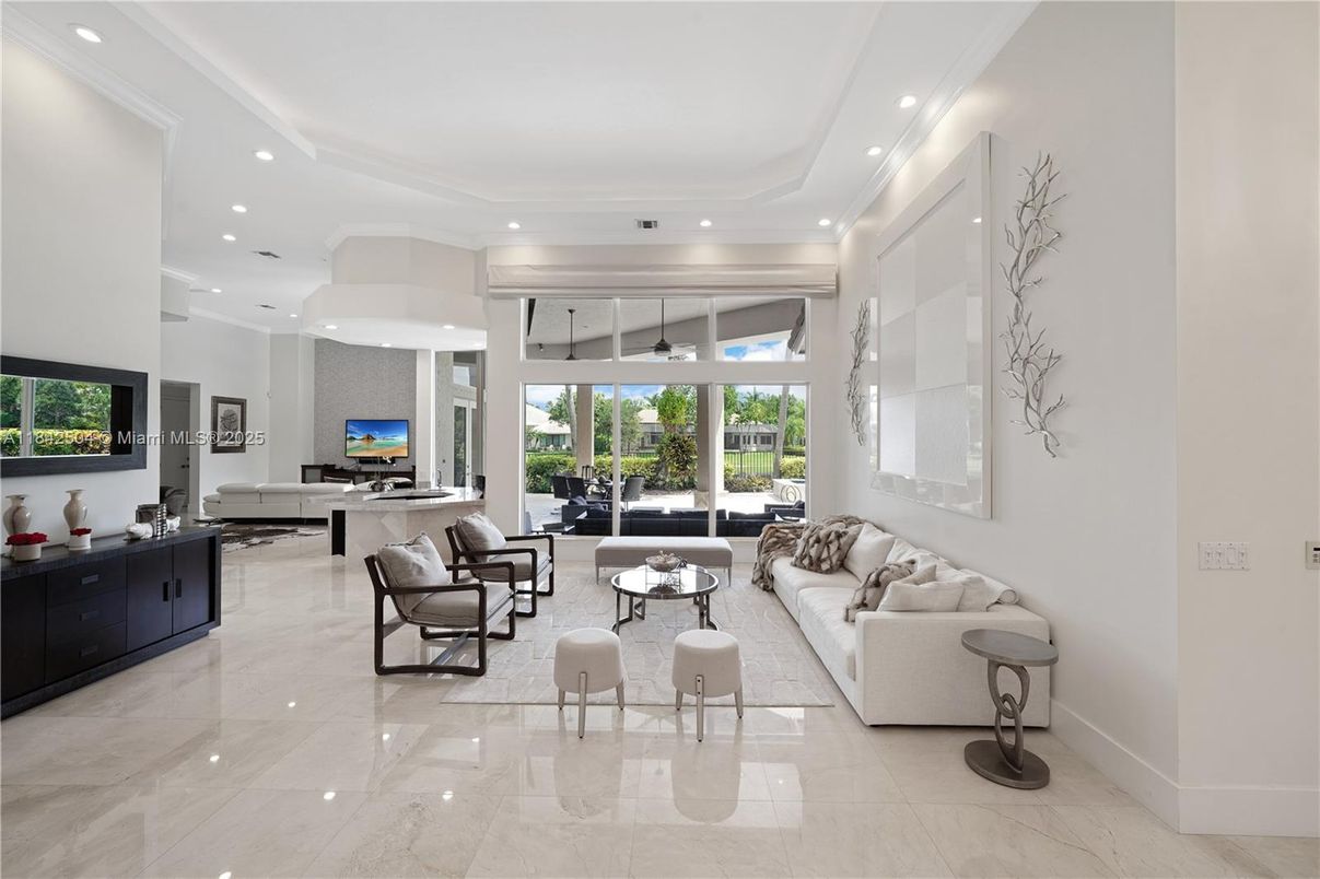 Interior, Living room, Recessed Lighting