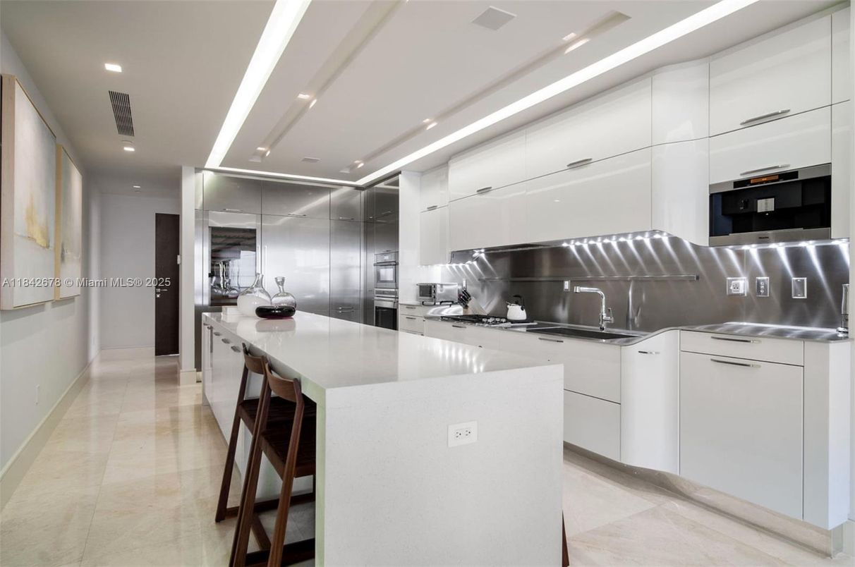Interior, Kitchen, Recessed Lighting, Stainless Steel Appliances