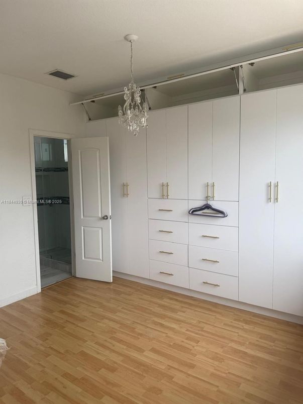 Chandelier, Interior, Walk-in Closets, Wood Texture Flooring
