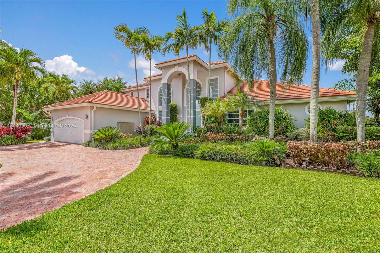 Attached, Backyard, Detached Garage, Exterior, Facade, Spanish Mediterranean