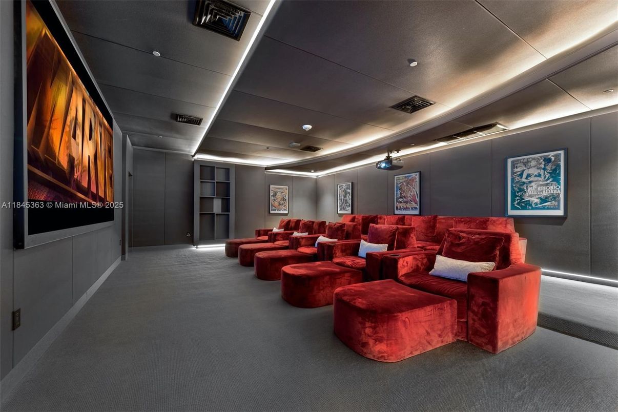 Interior, Recessed Lighting, Theatre Room