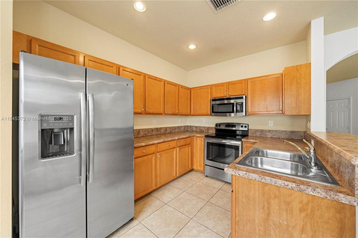 Interior, Kitchen, Recessed Lighting, Stainless Steel Appliances