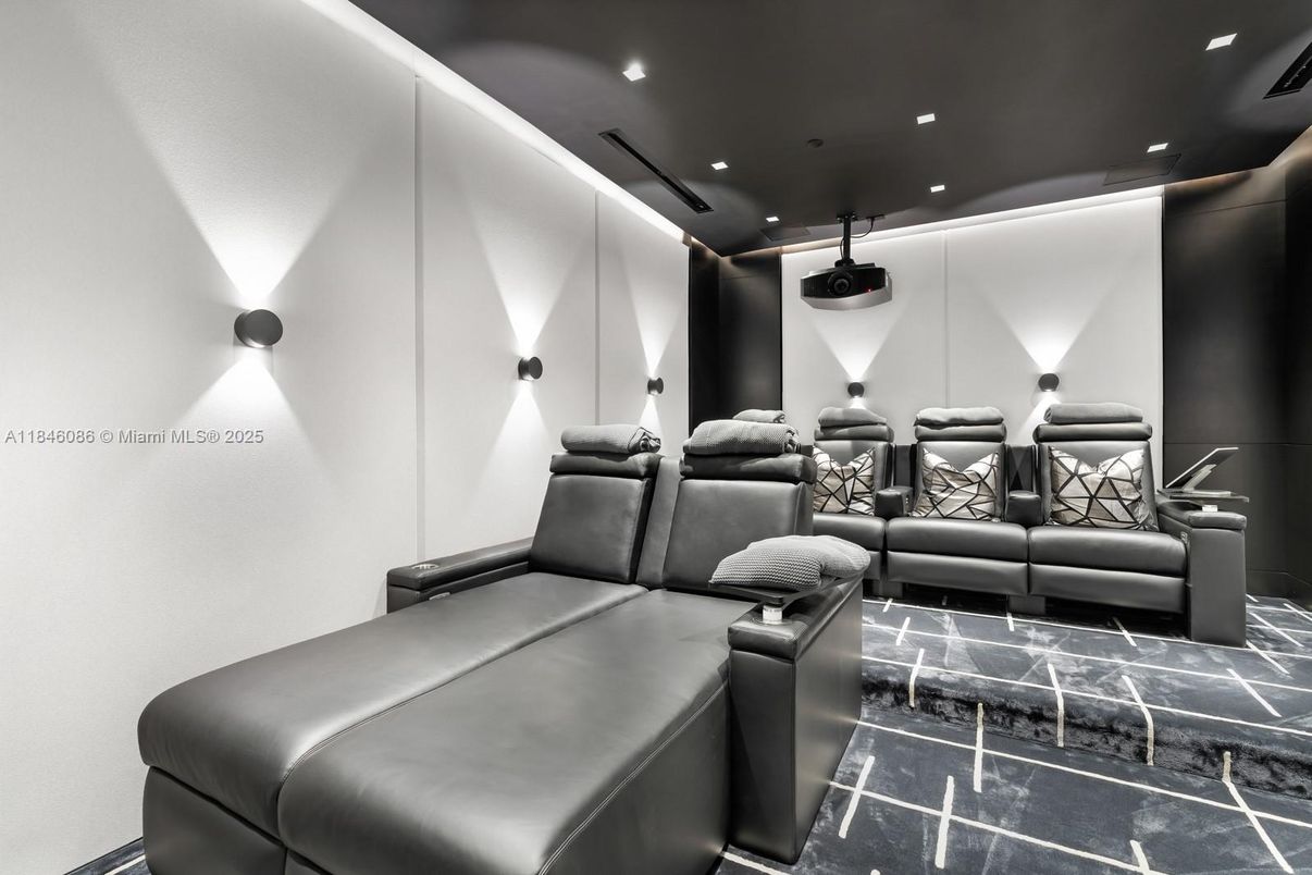 Home Theatre Room, Interior, Recessed Lighting, Theatre Room