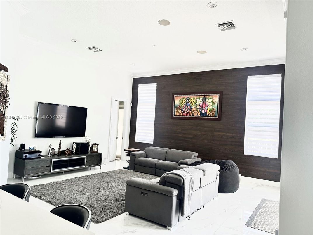Interior, Living room, Marble, Recessed Lighting