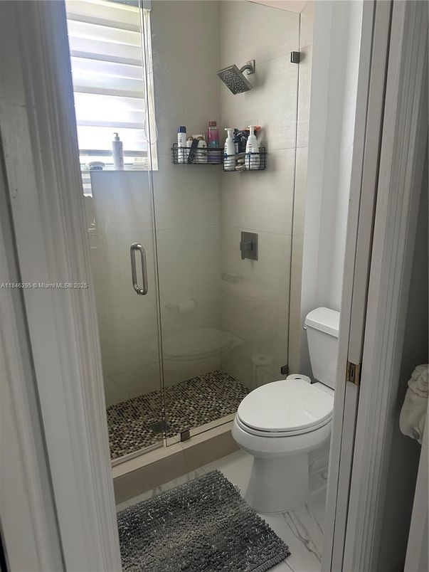 Bathroom, Glass Shower, Interior, Marble