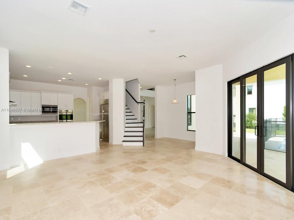 Interior, Kitchen, Pendant Lights, Recessed Lighting, Stainless Steel Appliances