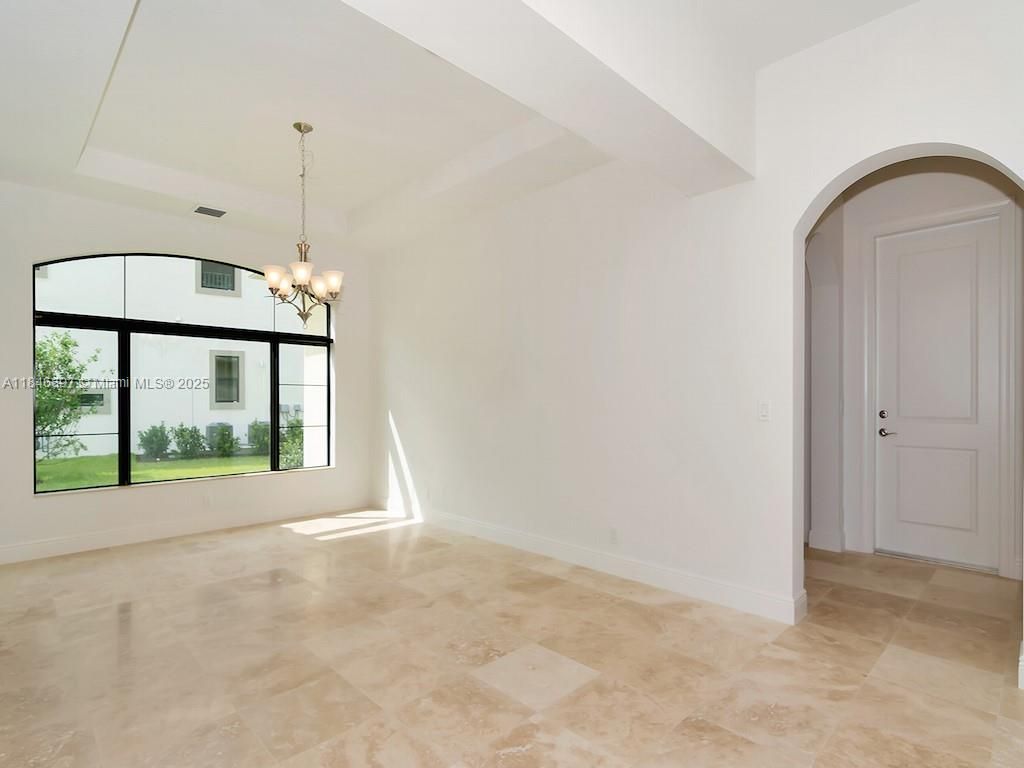 Chandelier, Empty room, Interior