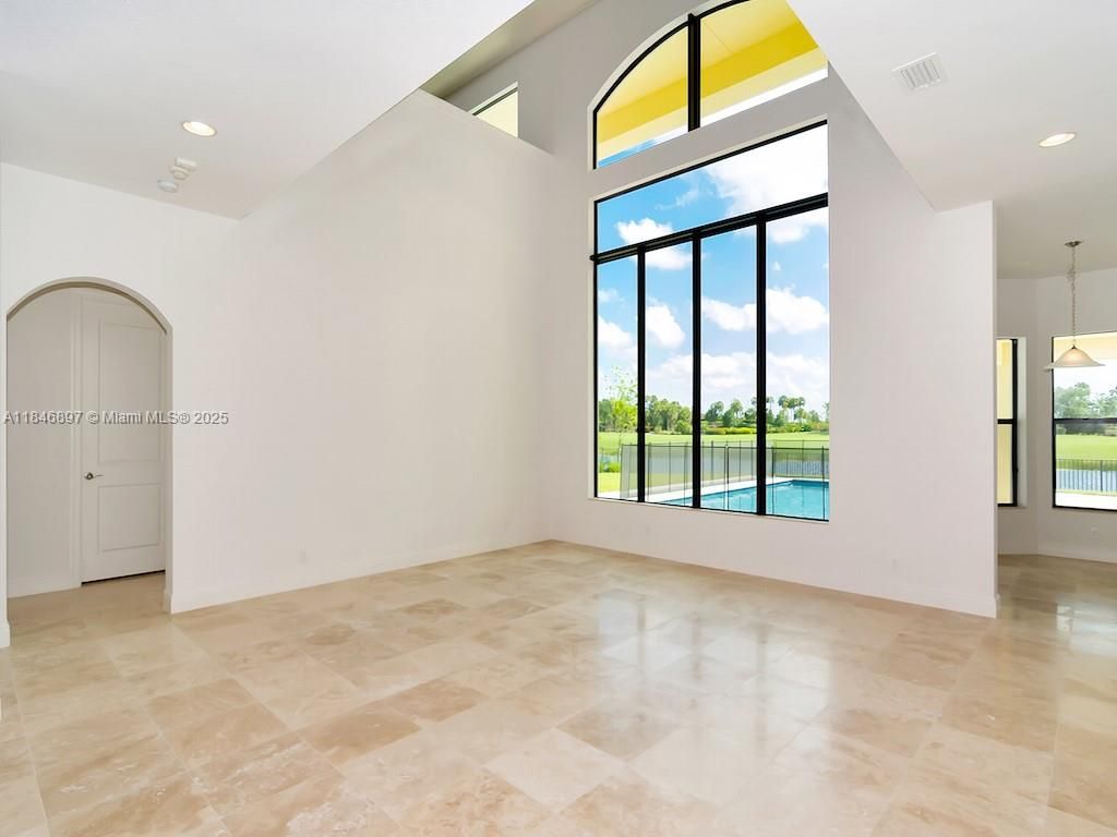 Empty room, Interior, Pendant Lights, Recessed Lighting, Water