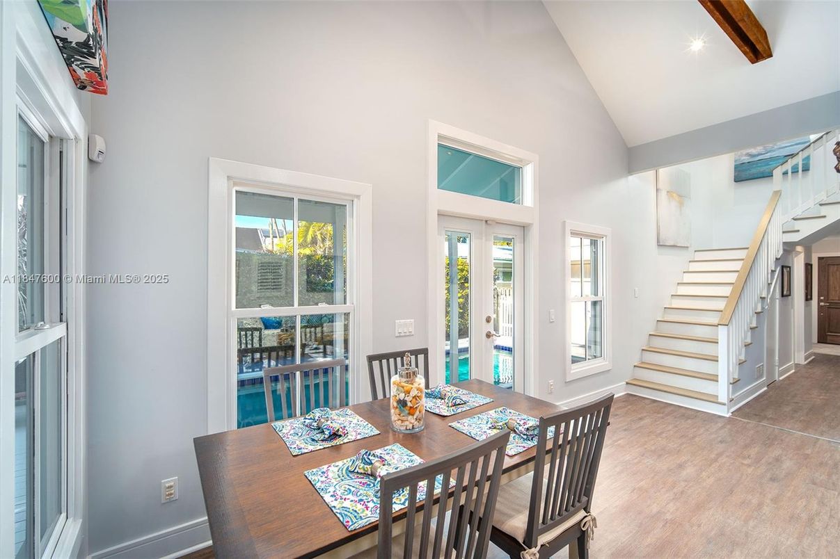 Dining room, Interior, Wood Texture Flooring