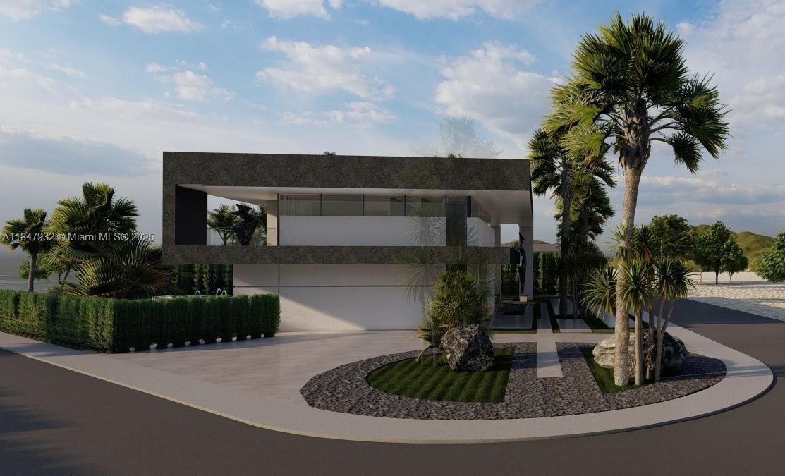 Attached, Exterior, Facade, Modern