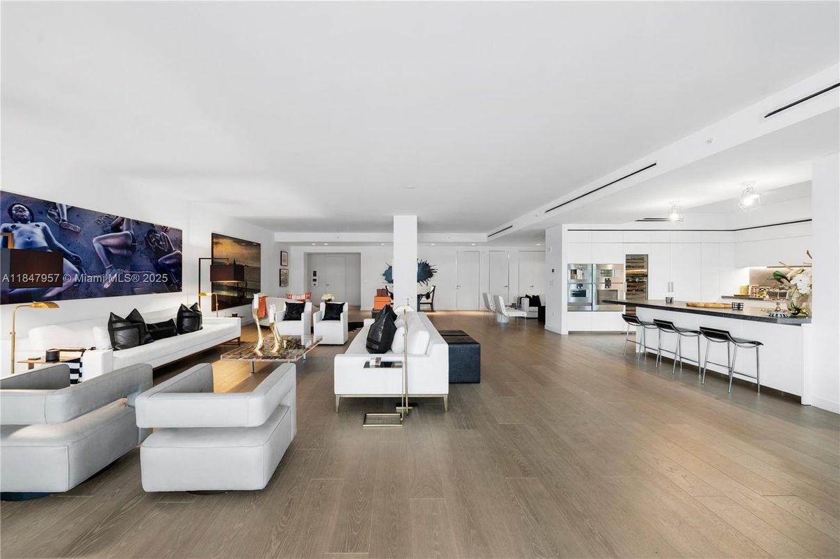 Interior, Kitchen, Living room, Wood Texture Flooring