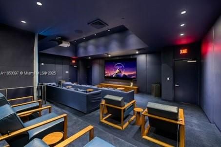 Game Room, Interior, Projection Screen, Recessed Lighting, Theatre Room
