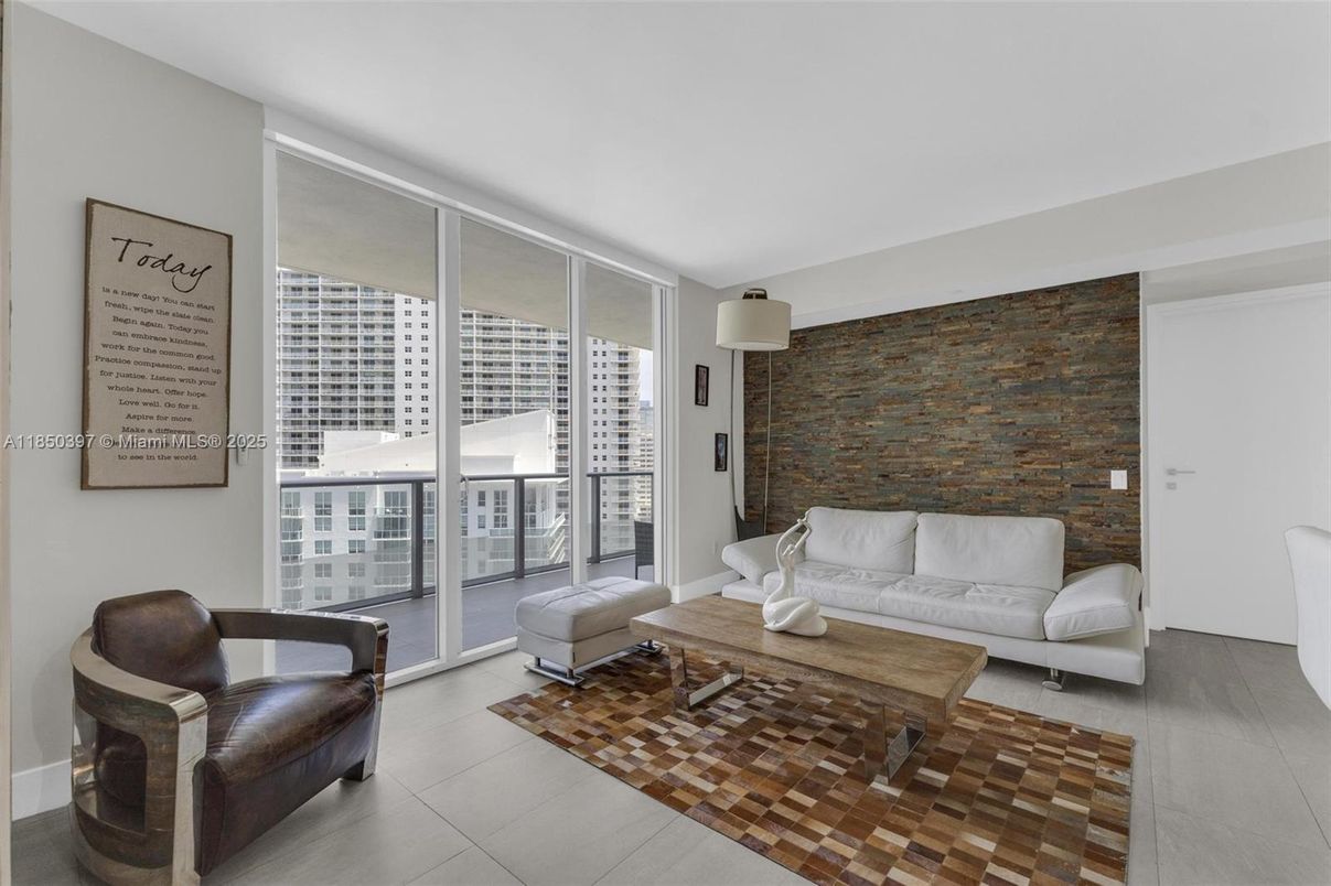 Interior, Living room, Stone Walls