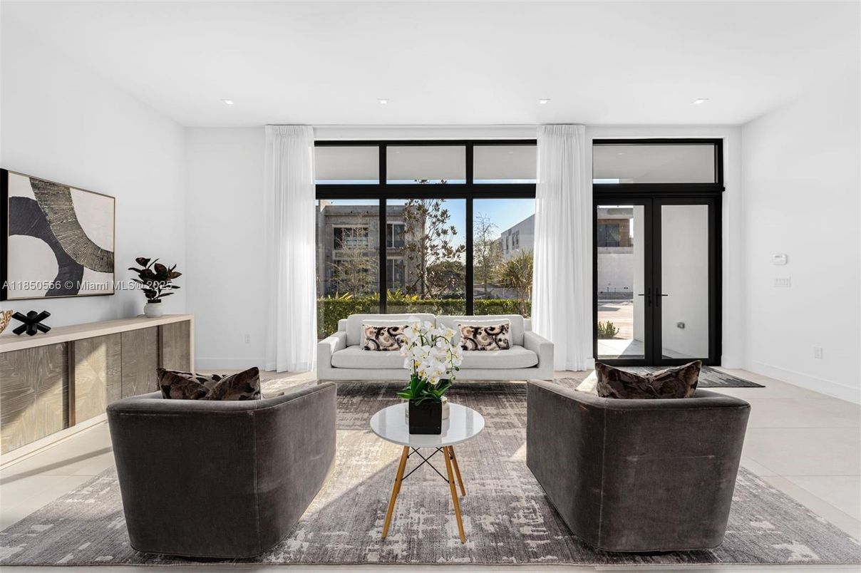 Interior, Living room, Recessed Lighting