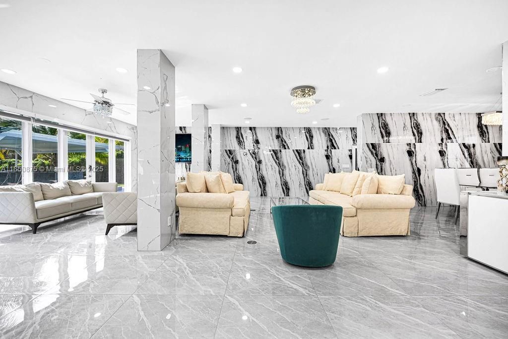 Interior, Living room, Recessed Lighting